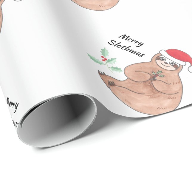 Papel De Presente Feliz de Natal bonito (Ponta do rolo)