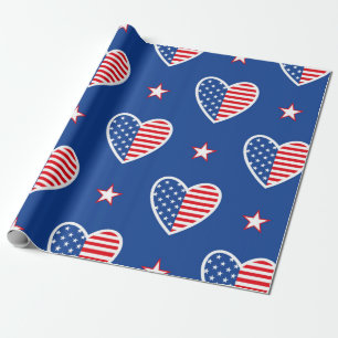 Papel De Presente Feliz dia da independência dos Estados Unidos da