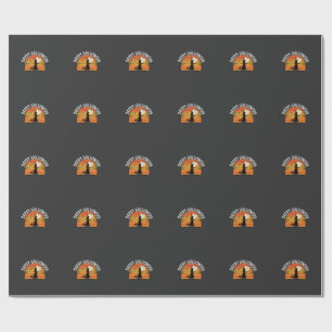 Papel De Presente Feliz Dia das Bruxas Desenho de Poente de Bruxa_1