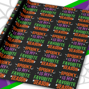Papel De Presente Feliz Dia de as Bruxas engraçado de Halloween Spoo