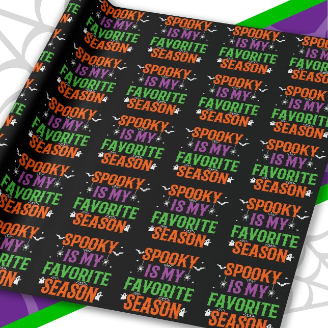 Papel De Presente Feliz Dia de as Bruxas engraçado de Halloween Spoo (Criador carregado)