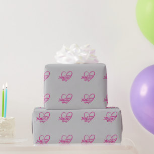 Papel De Presente Feliz dia de as mães Com Meu Amor