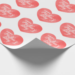 Papel De Presente Feliz dia de as mães de cor rosa, mãe ama
