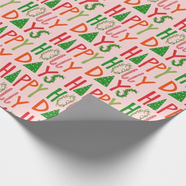 Papel De Presente FELIZ DIA DE Férias Bons Natal Natal Natal (Ponta)