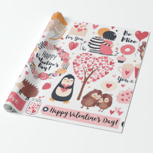 Papel De Presente Feliz dia de os namorados