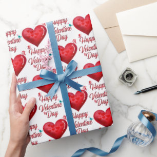 Papel De Presente Feliz Dia dos Namorados Fofo