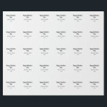 Papel De Presente Feliz dia dos namorados nome data simples minimali<br><div class="desc">desenho</div>