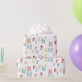 Papel De Presente Feliz e tipografia brilhante cor clara
