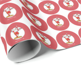 Papel De Presente Feliz exercício de Malhação Natal com Papais noeis