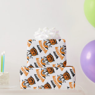 Papel De Presente Feliz Halloween