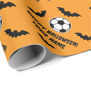 Papel De Presente Feliz Halloween alegre e assustador personalizado