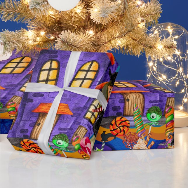 Papel De Presente Feliz Halloween Festa de Crianças de Festas (Feriados)