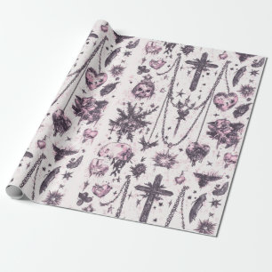 Papel De Presente Feliz Halloween Fofo e Assustador
