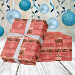 Papel De Presente Feliz Hanukkah Menorah Colorful Coral Patterno<br><div class="desc">Personalize este papel de embrulho Feliz Chanucá em cor-de-coral cor-de-rosa com o seu nome para um embrulho de presente verdadeiramente único para a sua celebração do Festival das Luzes. Perfeito para crianças de todas as idades, e também para adultos, um padrão colorido de menorás com as tradicionais nove velas sombreadas...</div>