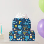 Papel De Presente Feliz Hanukkah Menorah Sufganiyot Cute Owl Gift<br><div class="desc">Enrole seus presentes de Chanucá em puro prazer com nosso papel de embrulho Dreidel, Menorah, Sufganiyot, Coruja Bonita, Presente, Estrela de David, Velas, Fox Feliz Chanucá! Este papel de embrulho adiciona uma camada de calor e festividade aos presentes de Chanucá. Enrole seu amor e seus desejos calorosos com este delicioso...</div>