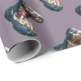 Papel De Presente Feliz Hippo