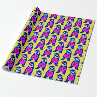 Papel De Presente FELIZ MONSTER BLUE MONSTER Wraptor Paper