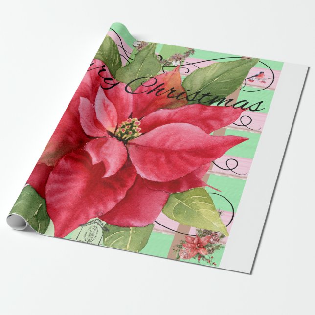 Papel De Presente Feliz Natal (Desenrolado)