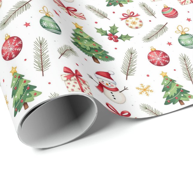 Papel De Presente Feliz Natal  (Ponta do rolo)
