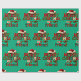 Papel De Presente Feliz Natal Amigo 