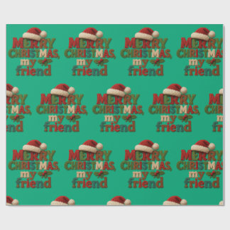 Papel De Presente Feliz Natal Amigo 