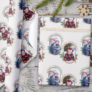 Papel De Presente Feliz Natal Arredondado Lozenge 2 Foto