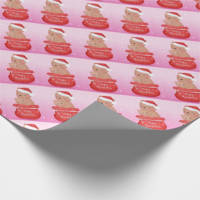 Papel De Presente Feliz Natal Bears (Ponta)