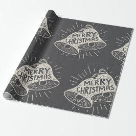 Papel De Presente Feliz Natal Bells Chalkboard