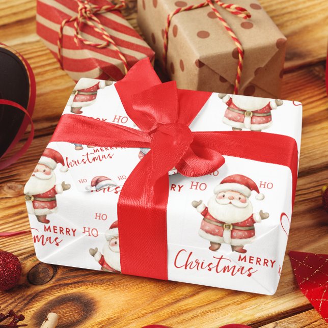 Papel De Presente Feliz Natal Claus Ho Ho Feliz Natal (Criador carregado)