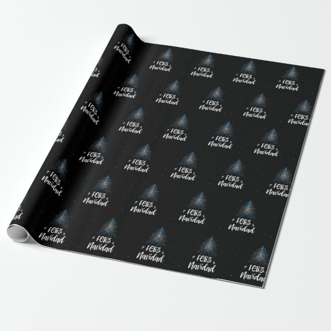 Papel De Presente Feliz Natal com a bandeira argentina (Desenrolado)