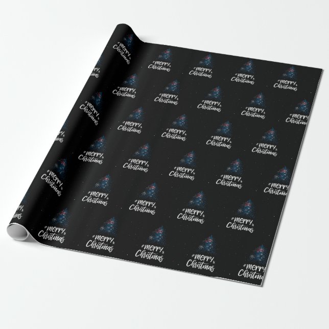 Papel De Presente Feliz Natal com a bandeira da Austrália (Desenrolado)