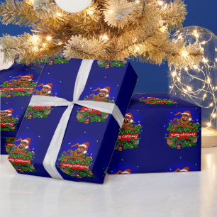 Papel De Presente Feliz Natal com Natal