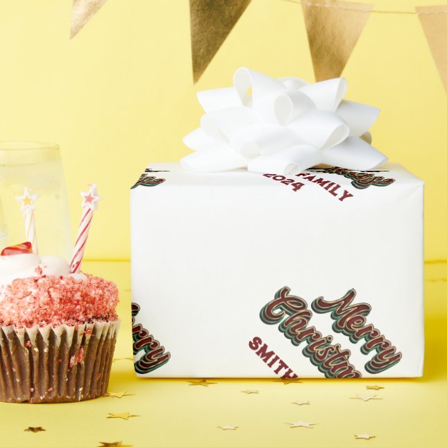 Papel De Presente Feliz Natal - Correspondência Familiar (Festa de aniversário)