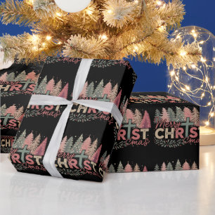 Papel De Presente Feliz Natal Cruz Fé Jesus História Cristã