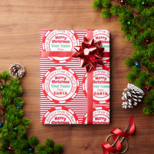 Papel De Presente Feliz Natal da Entrega Especial do Papai Noel