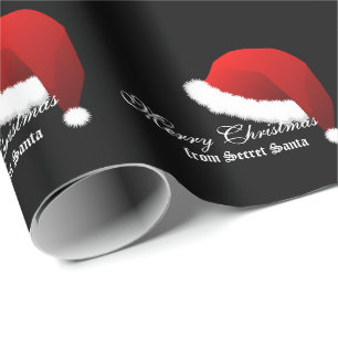 Papel De Presente Feliz Natal do papel de envolvimento do papai noel
