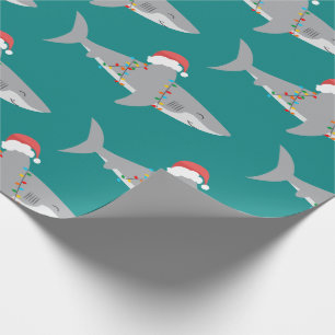 Papel De Presente Feliz Natal do Tubarão