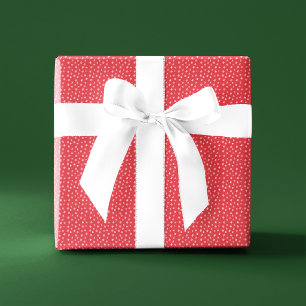 Papel De Presente Feliz Natal Doce de Hortelã Vermelho e Branco