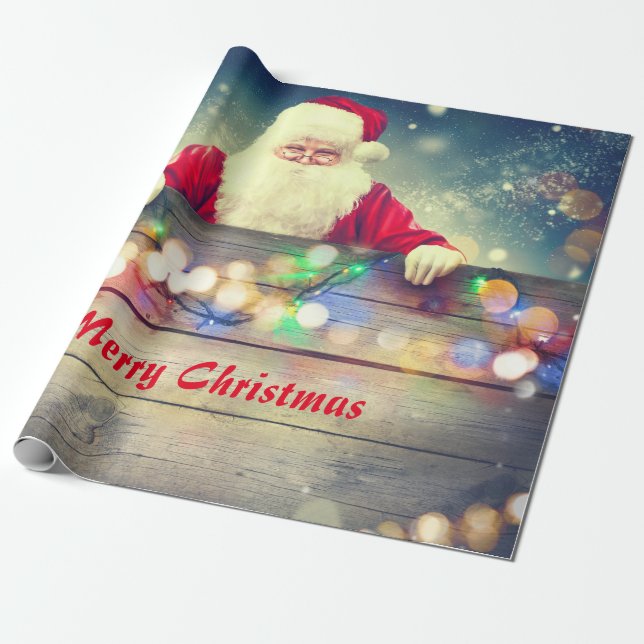 Papel De Presente Feliz Natal dos Papais noeis (Desenrolado)