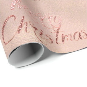 Papel De Presente Feliz Natal Dourado Burlap Linen Cottage