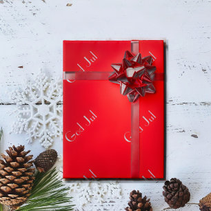 Papel De Presente Feliz Natal em Sueco