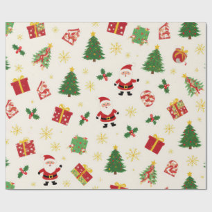 Papel De Presente Feliz Natal Encantador