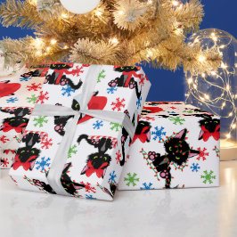 Papel De Presente Feliz Natal Engraçado Gato Grumpy