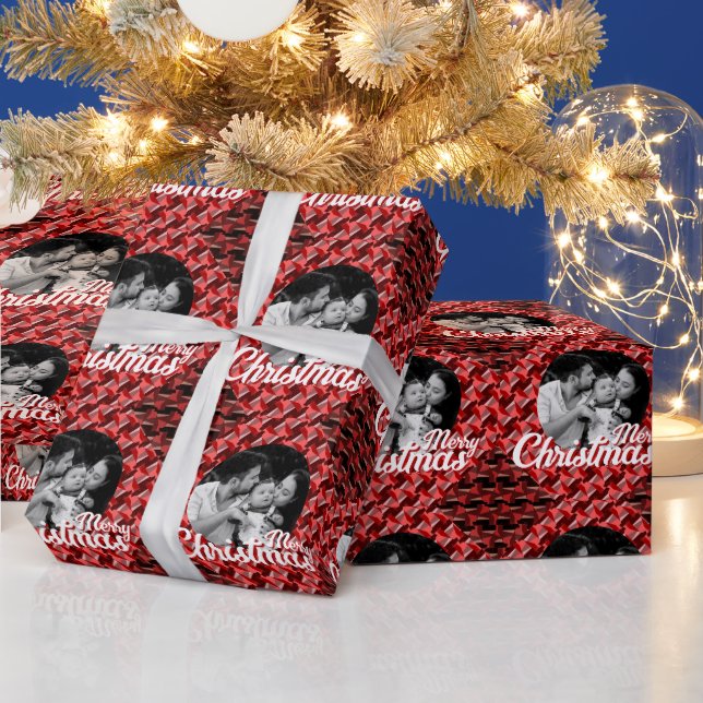 Papel De Presente Feliz Natal Familiar Cliente de Fotos (Feriados)