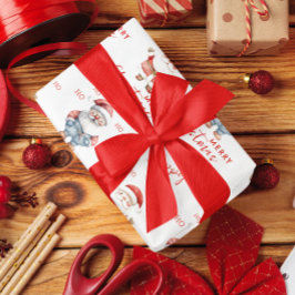 Papel De Presente Feliz Natal Feliz Ho Ho Ho Feliz Natal