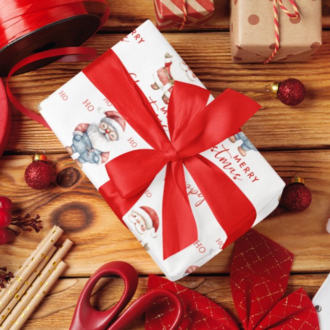 Papel De Presente Feliz Natal Feliz Ho Ho Ho Feliz Natal (Criador carregado)