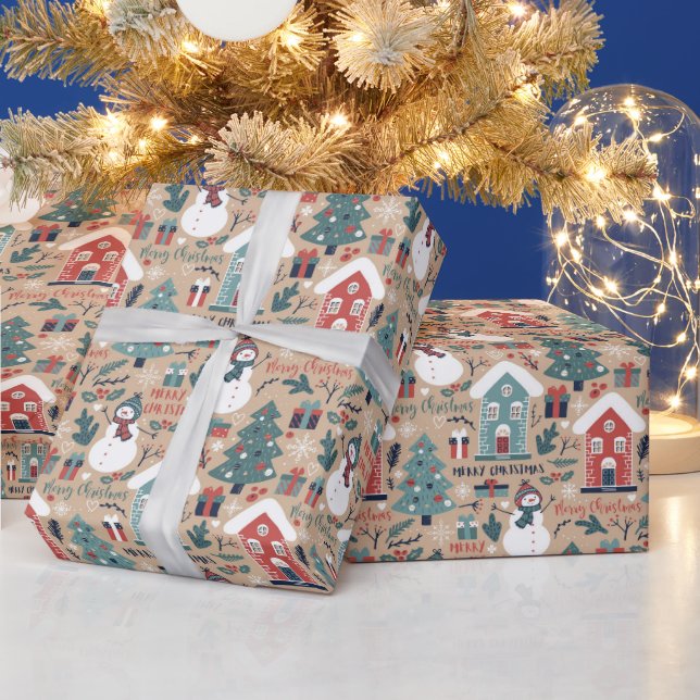 Papel De Presente Feliz Natal, Feliz Natal de inverno (Feriados)