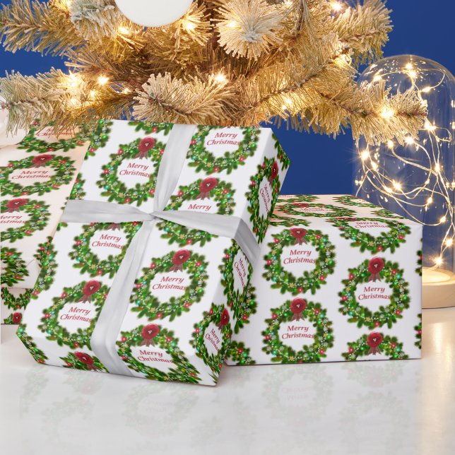 Papel De Presente Feliz Natal Festivo Prefácio de Férias Festivas (Feriados)