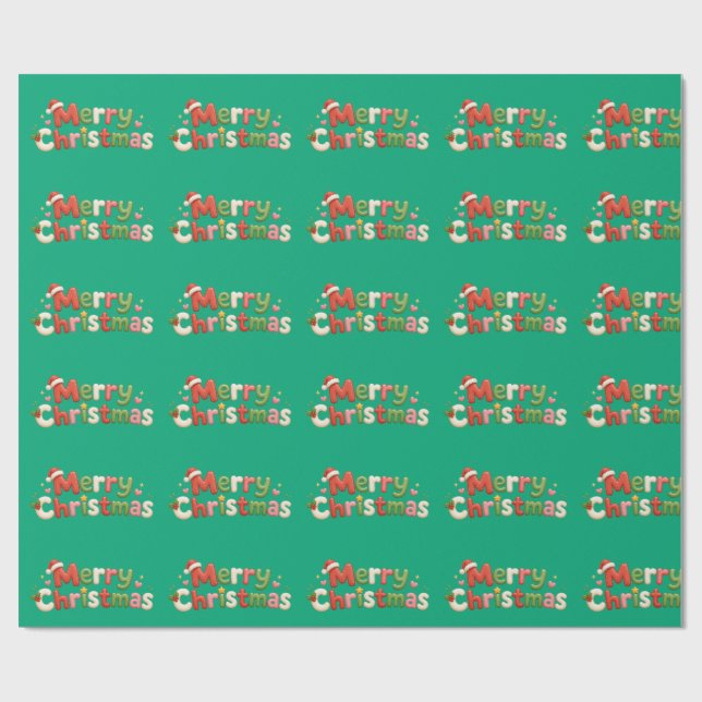 Papel De Presente Feliz Natal Kawaii (Aberto)