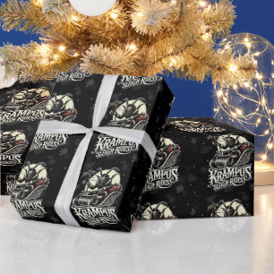Papel De Presente Feliz Natal Krampus Passeios de Trenó Krampus